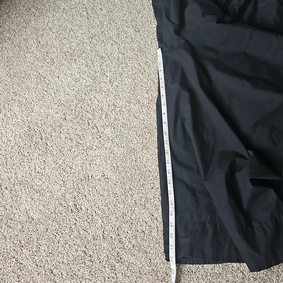 Free People Cotton Blend Pleated Wide-Leg Trousers in Black Size S - Picture 9 of 13